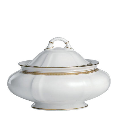 Royal Crown Derby Carlton Gold Covered Vegetable Dish (1820ml) – official product image