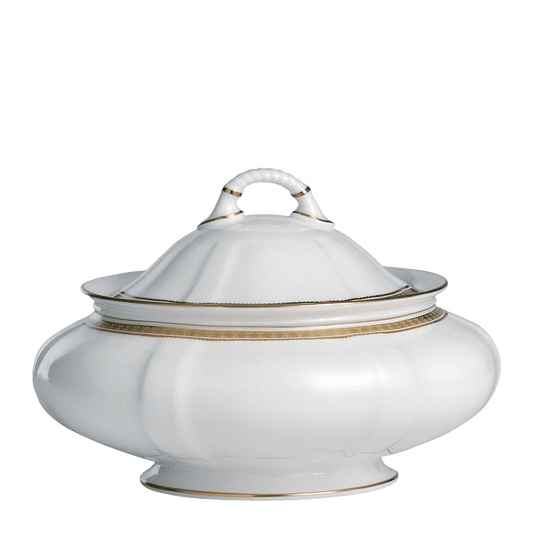Royal Crown Derby Carlton Gold Covered Vegetable Dish (1820ml) – official product image