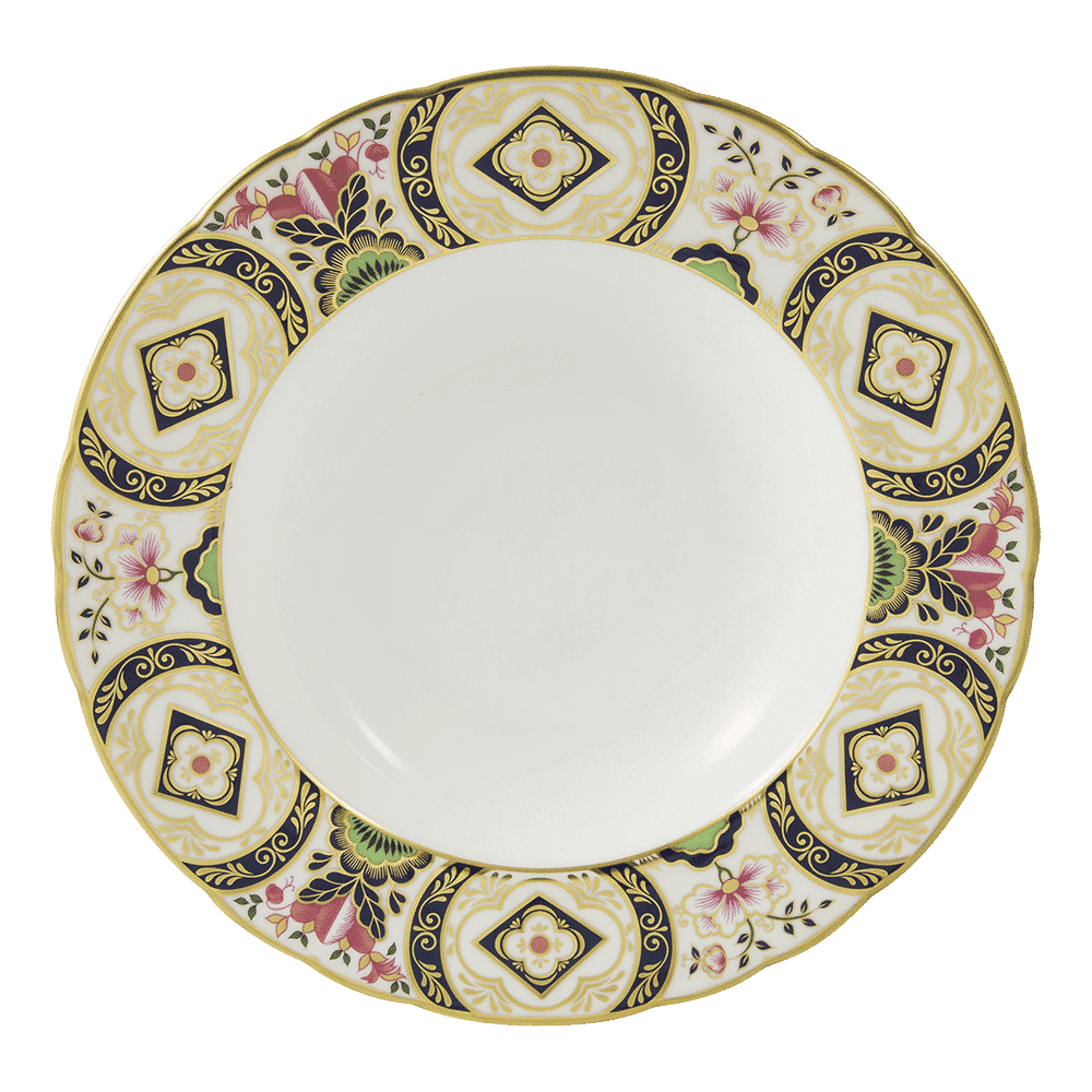 Royal Crown Derby Chelsea Garden Rim Soup Bowl (21cm) – official product image