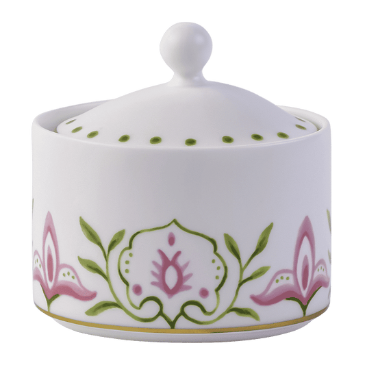 Royal Crown Derby Cobblers Cove Camelot Covered Sugar (170ml) – official product image