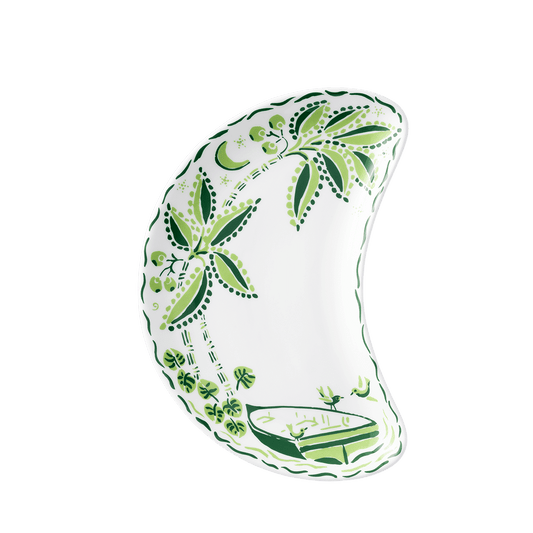 Royal Crown Derby Cobblers Cove Calypso Crescent Salad Plate (26cm) – official product image