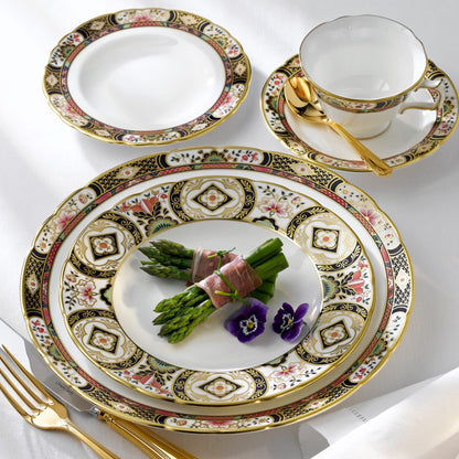 Royal Crown Derby Chelsea Garden Rim Soup Bowl (21cm) – alternate official product image