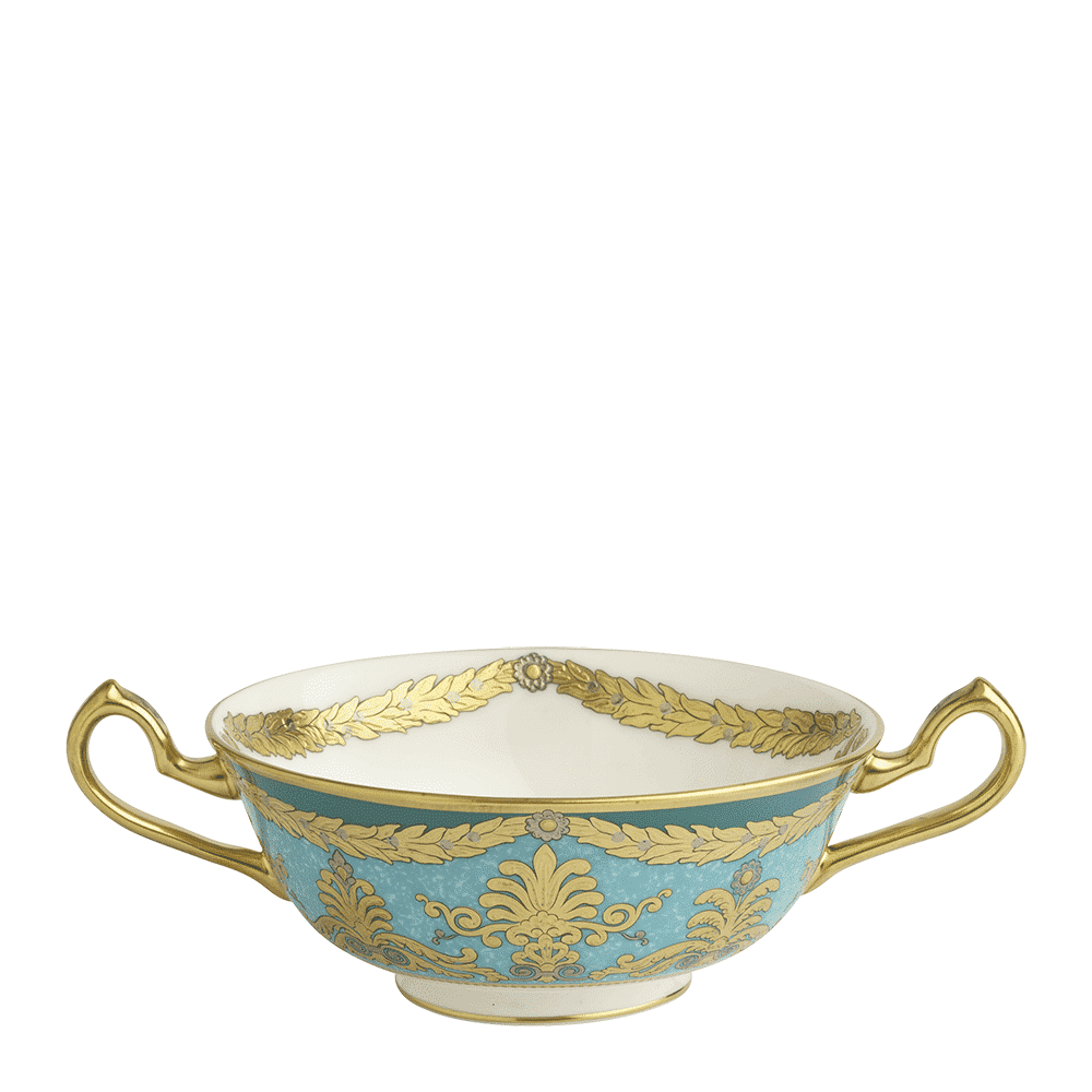 Royal Crown Derby Turquoise Palace Cream Soup Cup (280ml) – official product image