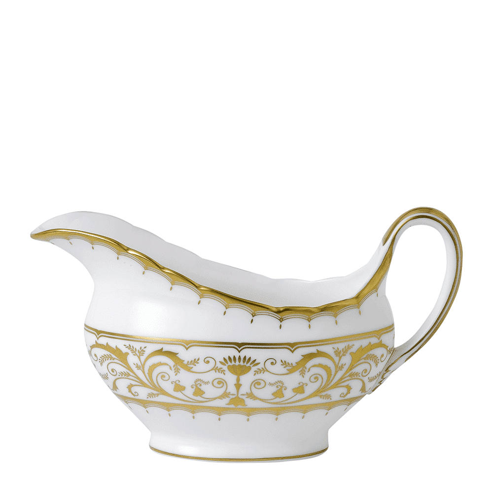 Royal Crown Derby Darley Abbey White Sauce Boat (450ml) – official product image