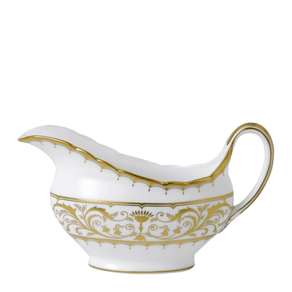 Royal Crown Derby Darley Abbey White Sauce Boat (450ml) – official product image