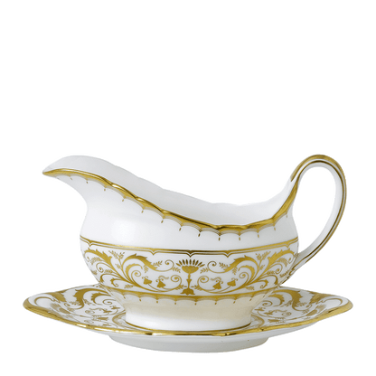 Royal Crown Derby Darley Abbey White Sauce Boat (450ml) – alternate official product image