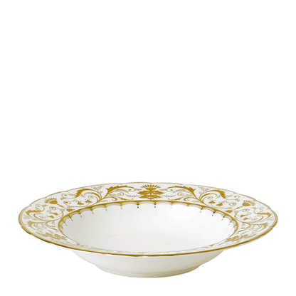 Royal Crown Derby Darley Abbey White Rim Soup Bowl (21cm) – alternate official product image