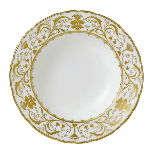 Royal Crown Derby Darley Abbey White Rim Soup Bowl (21cm) – official product image