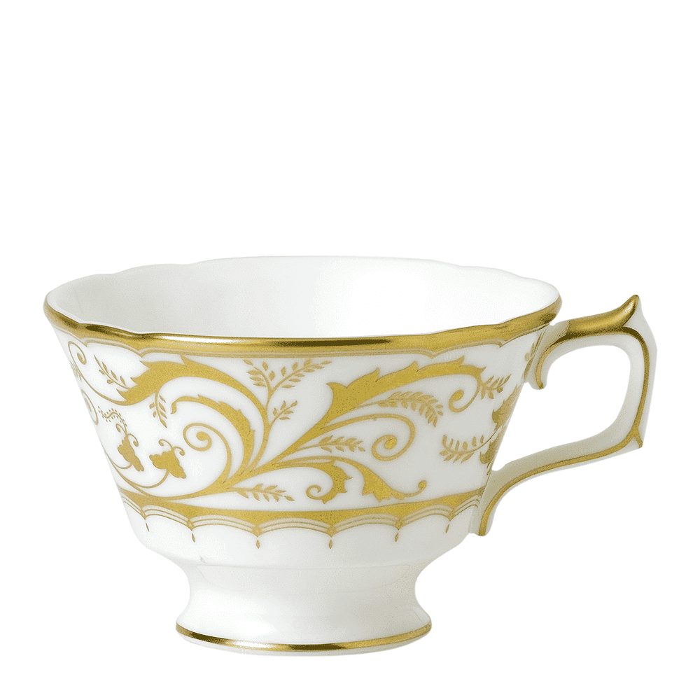 Royal Crown Derby Darley Abbey White Teacup (220ml) – official product image