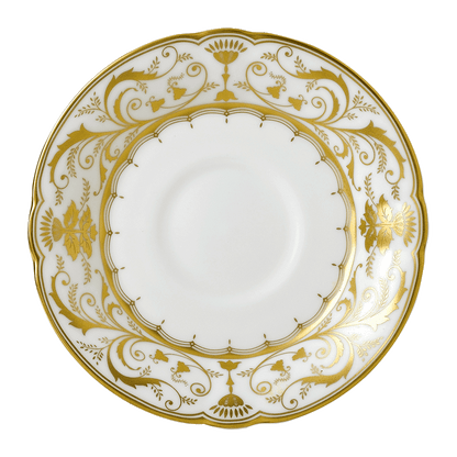 Royal Crown Derby Darley Abbey White Tea Saucer (14cm) – official product image