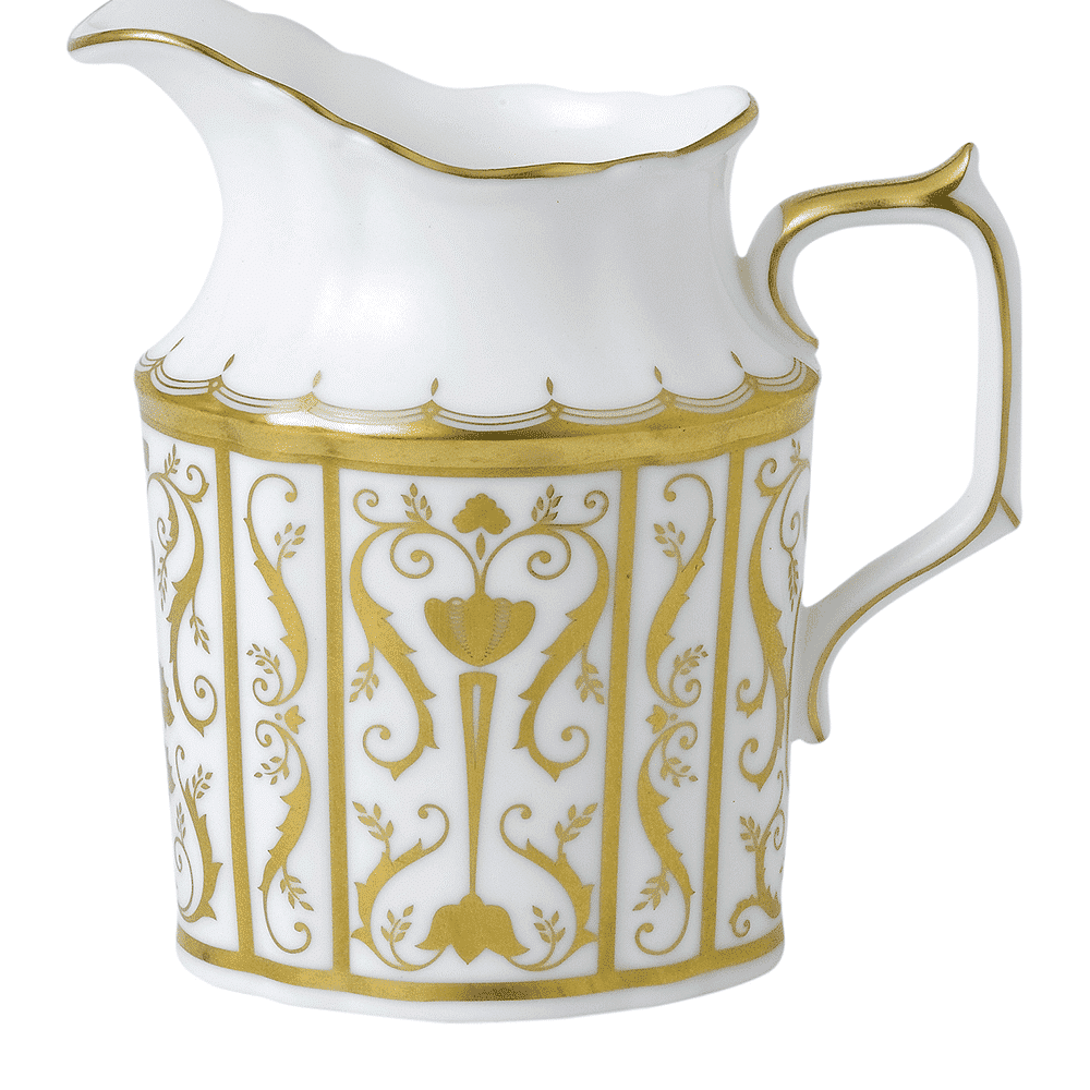 Royal Crown Derby Darley Abbey White Cream Jug (280ml) – official product image