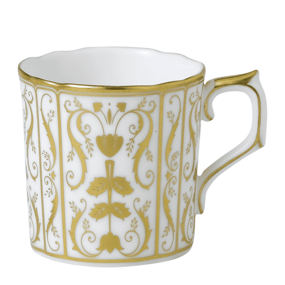 Royal Crown Derby Darley Abbey White Coffee Cup (85ml) – official product image
