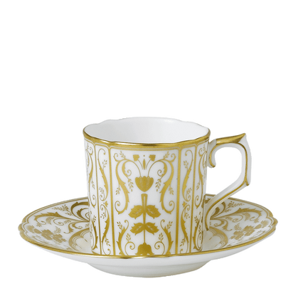 Royal Crown Derby Darley Abbey White Coffee Saucer (12cm) – alternate official product image