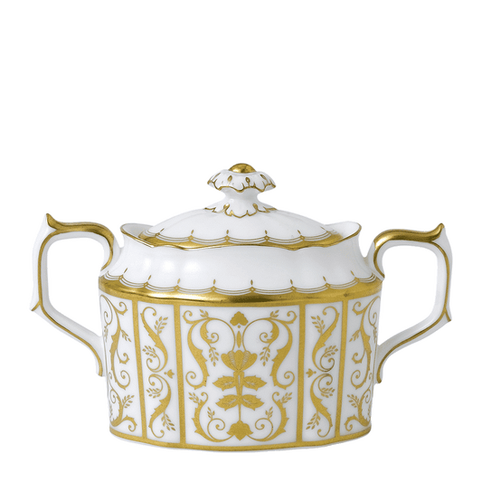 Royal Crown Derby Darley Abbey White Covered Sugar (310ml) – official product image
