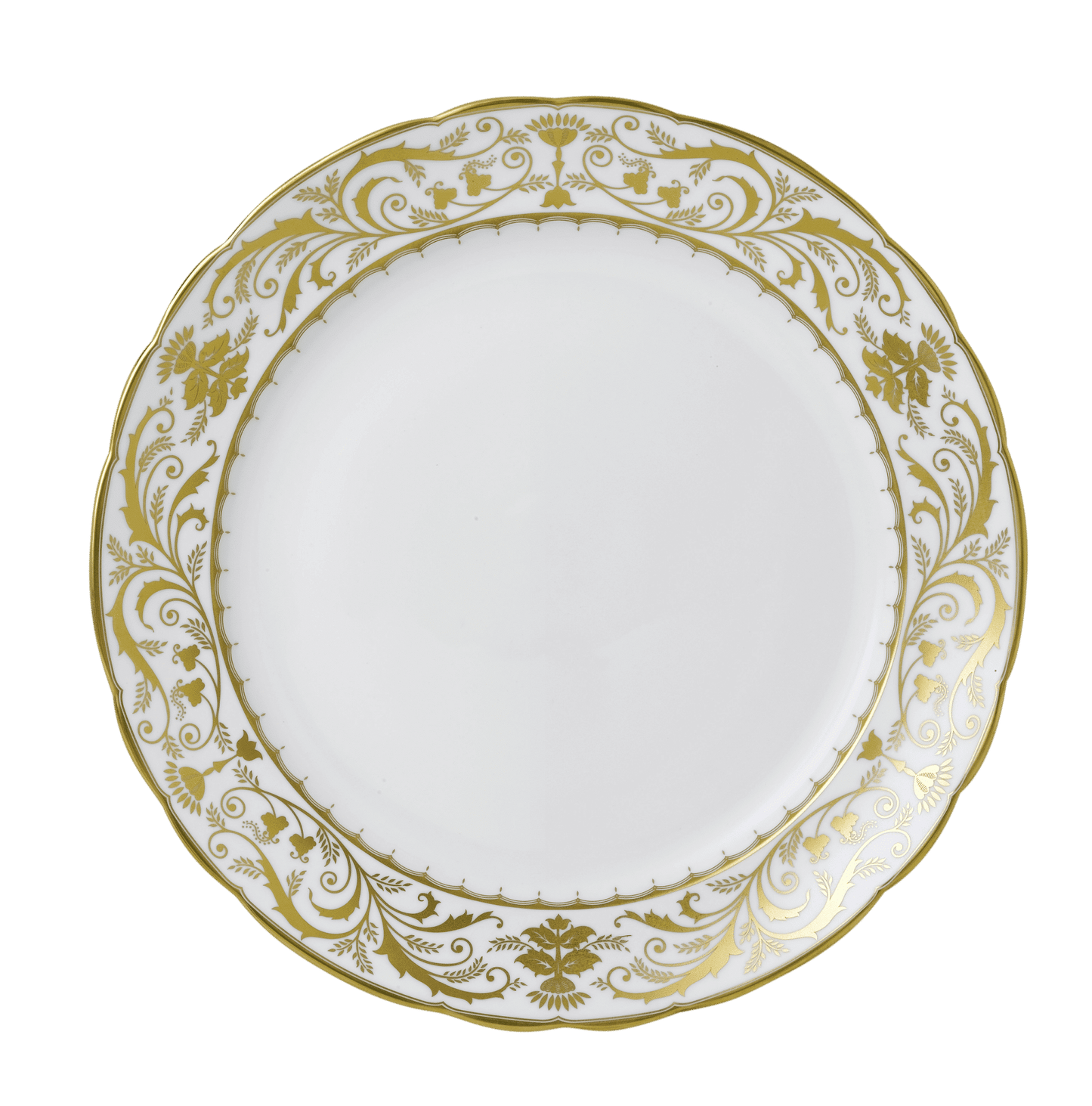 Royal Crown Derby Darley Abbey White Chop Dish (35cm) – official product image