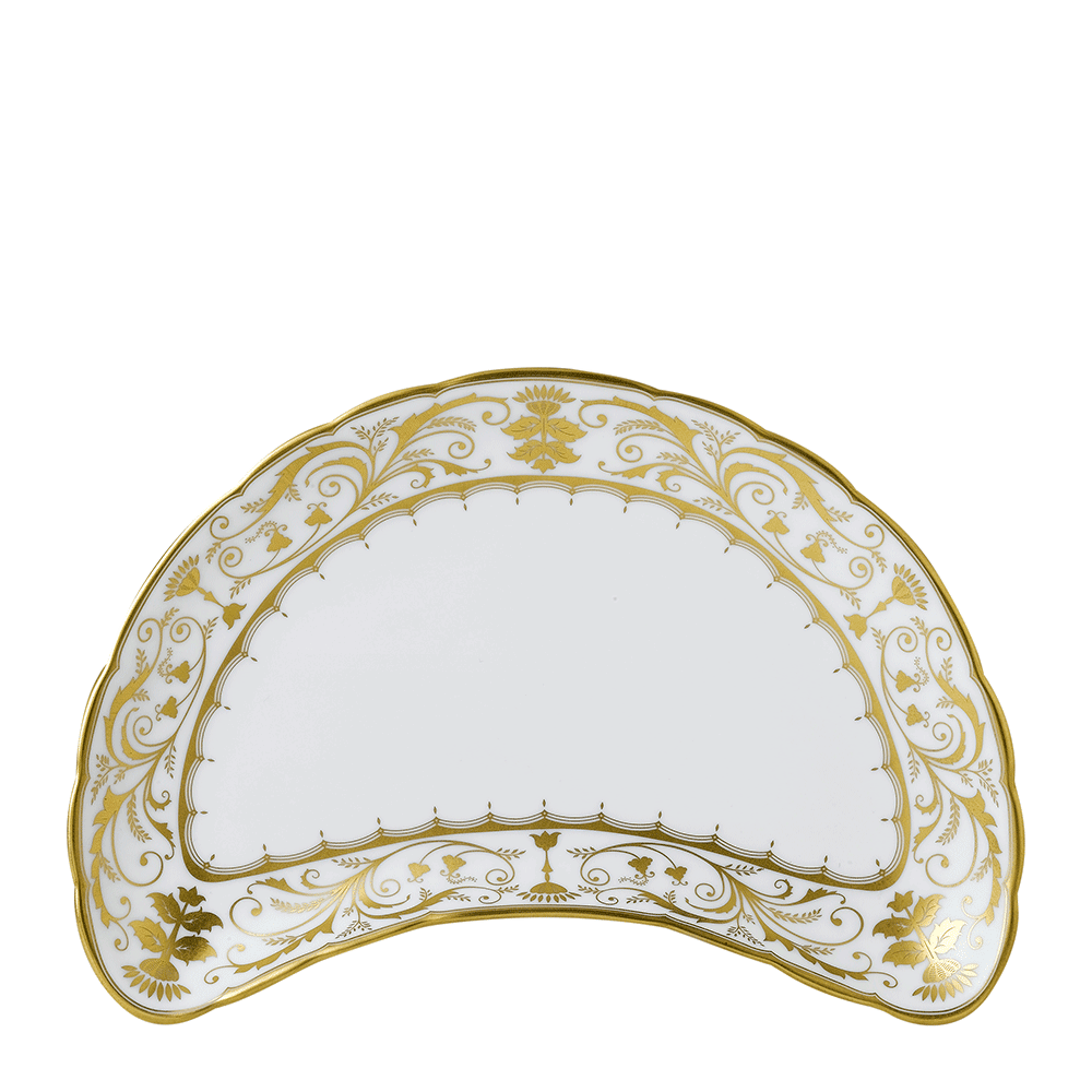 Royal Crown Derby Darley Abbey White Crescent Salad Plate (22cm) – official product image