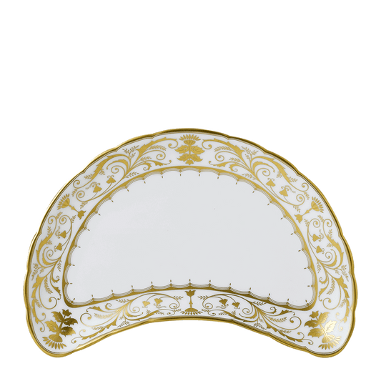 Royal Crown Derby Darley Abbey White Crescent Salad Plate (22cm) – official product image