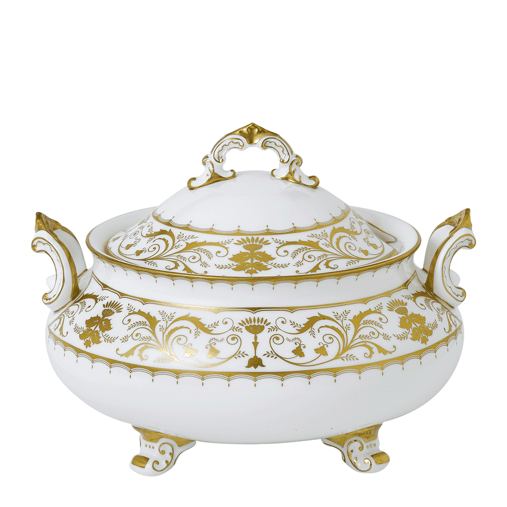 Royal Crown Derby Darley Abbey White Soup Tureen (3700ml) – official product image