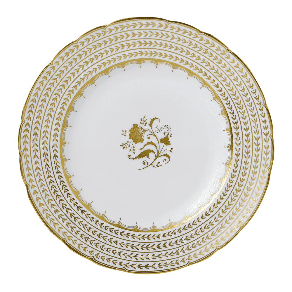 Royal Crown Derby Darley Abbey White Accent Plate (21cm) – official product image
