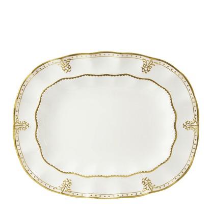 Royal Crown Derby Elizabeth Gold Oval Dish (34cm) – official product image