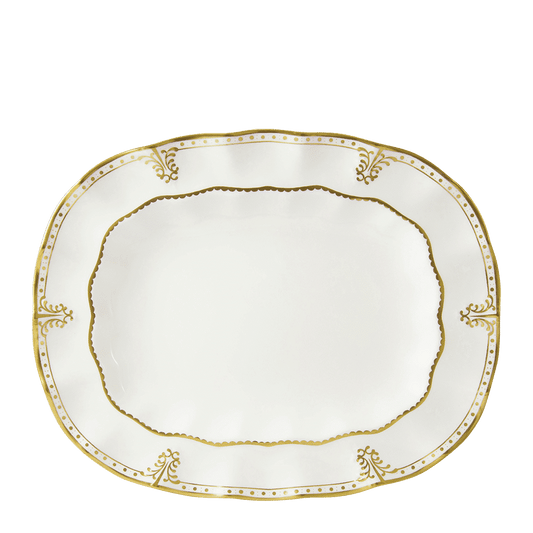 Royal Crown Derby Elizabeth Gold Oval Dish (34cm) – official product image