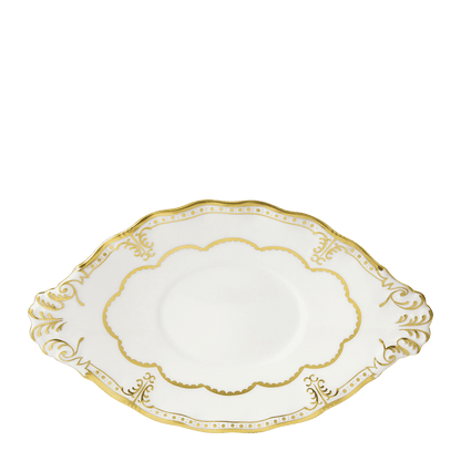 Royal Crown Derby Elizabeth Gold Sauce Boat Stand (22cm) – official product image