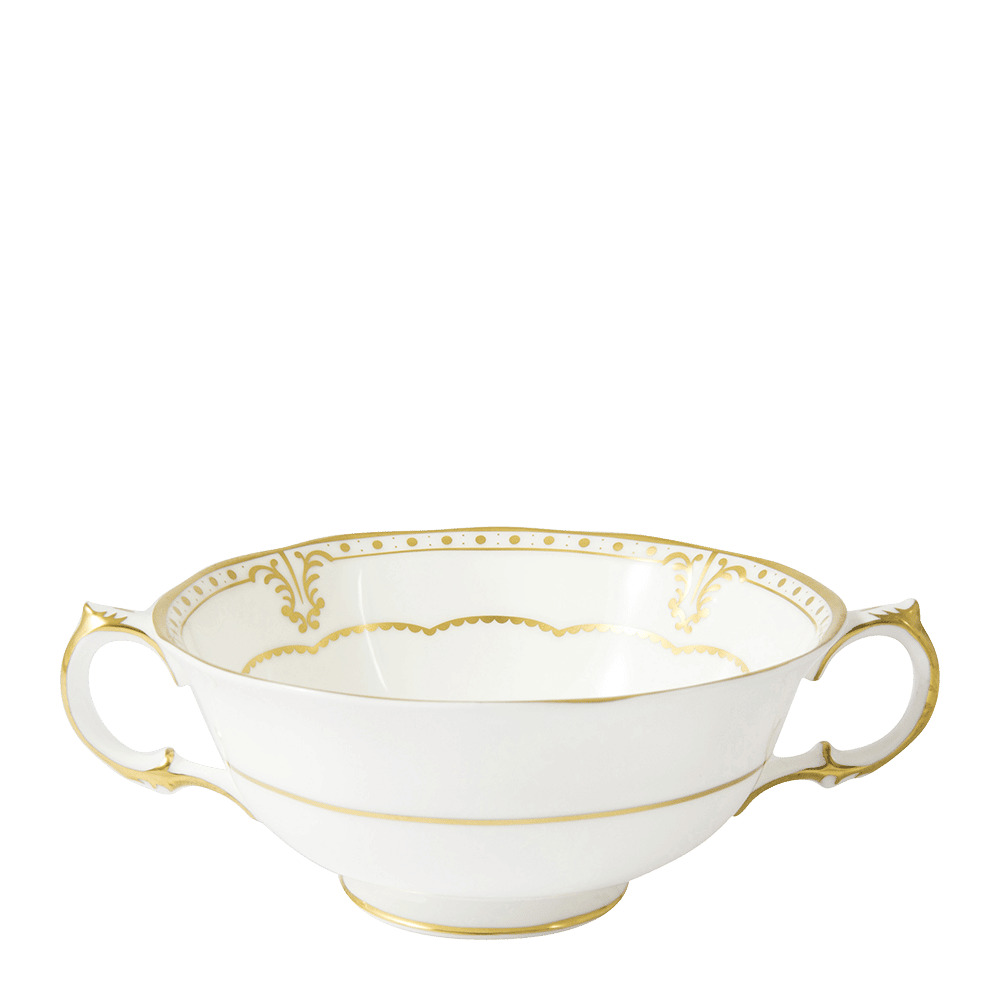 Royal Crown Derby Elizabeth Gold Cream Soup Cup (420ml) – official product image