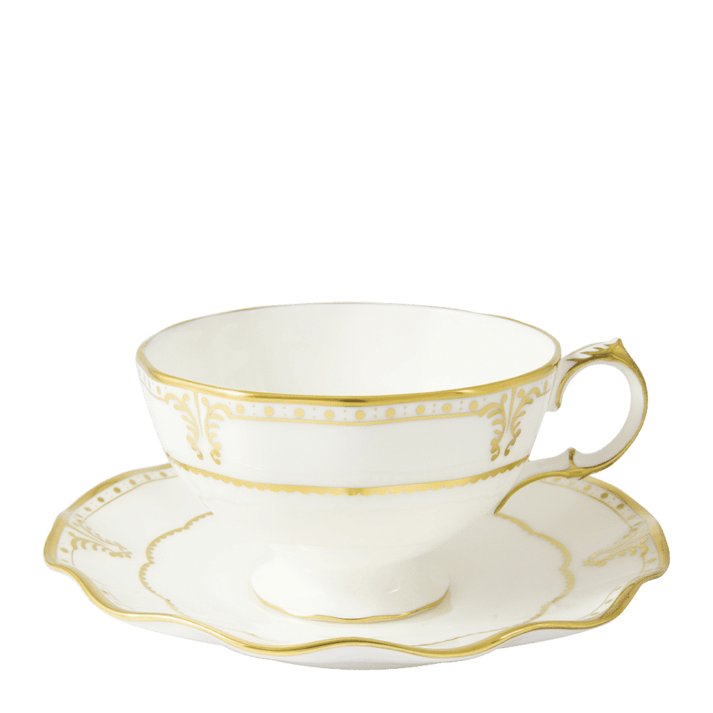 Royal Crown Derby Elizabeth Gold Tea Saucer (15cm) – alternate official product image