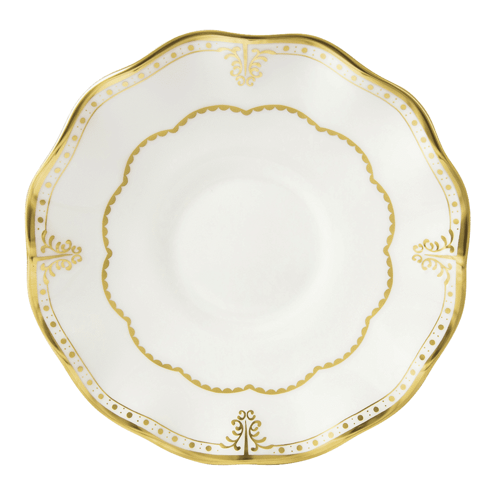 Royal Crown Derby Elizabeth Gold Cream Soup Saucer (16cm) – official product image