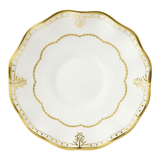 Royal Crown Derby Elizabeth Gold Cream Soup Saucer (16cm) – official product image