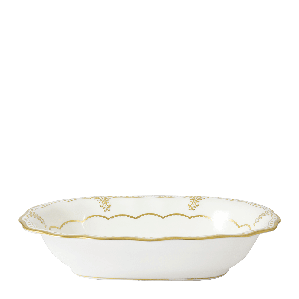 Royal Crown Derby Elizabeth Gold Open Vegetable Dish (24cm) – alternate official product image