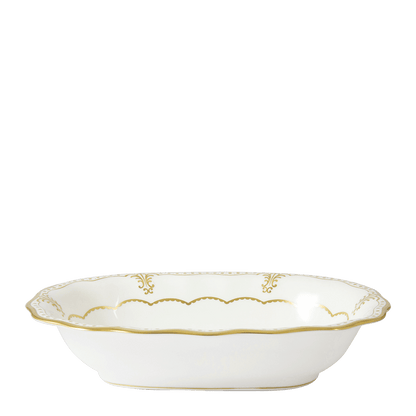 Royal Crown Derby Elizabeth Gold Open Vegetable Dish (24cm) – alternate official product image