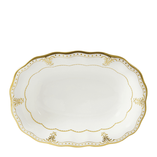 Royal Crown Derby Elizabeth Gold Open Vegetable Dish (24cm) – official product image