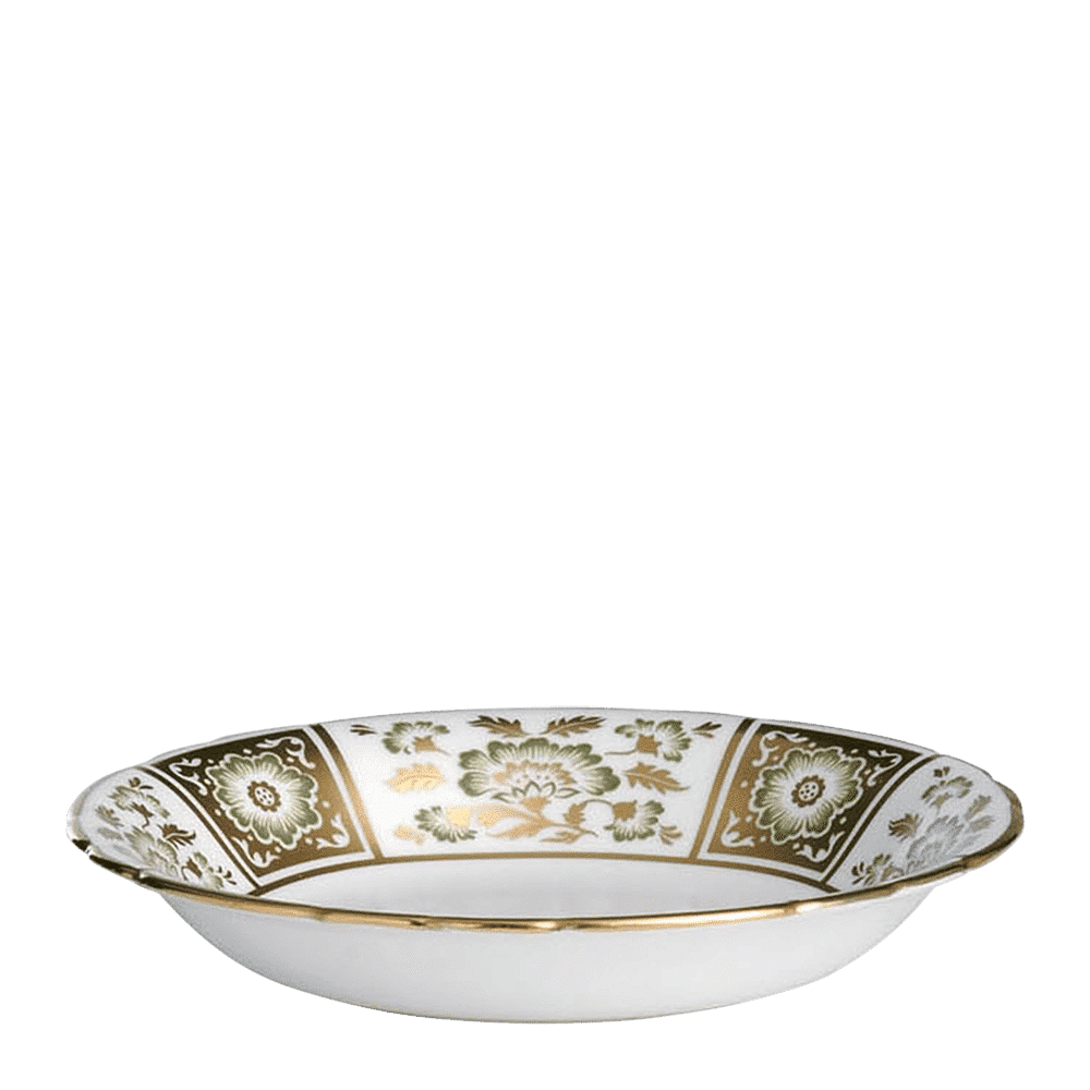Royal Crown Derby Derby Panel Green Cereal Bowl (16.5cm) – official product image