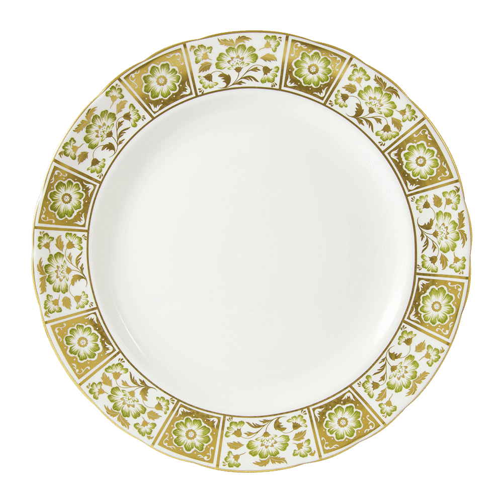 Royal Crown Derby Derby Panel Green Soup Tureen Stand (35cm) – official product image
