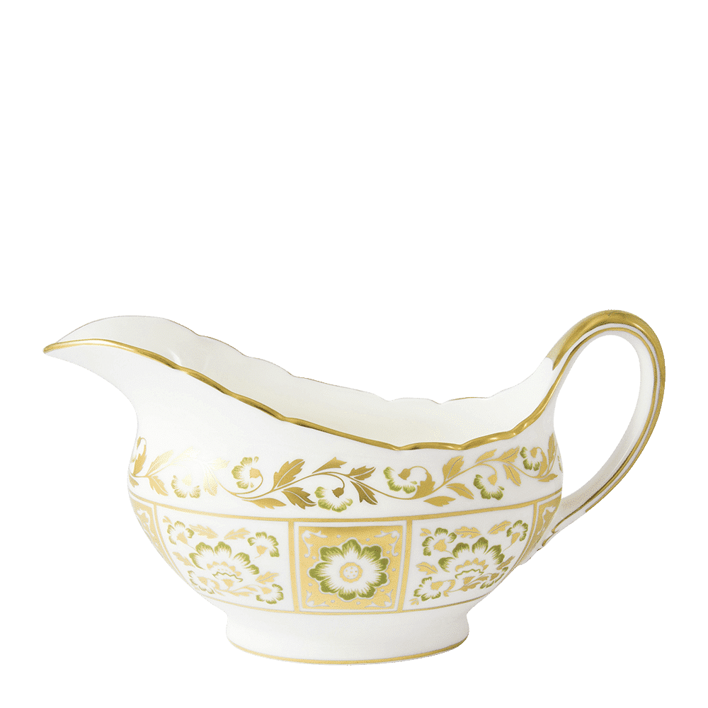 Royal Crown Derby Derby Panel Green Sauce Boat (450ml) – official product image