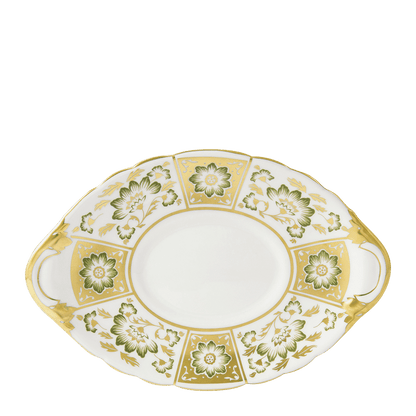 Royal Crown Derby Derby Panel Green Sauce Boat Stand (21cm) – official product image