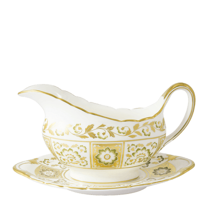 Royal Crown Derby Derby Panel Green Sauce Boat Stand (21cm) – alternate official product image