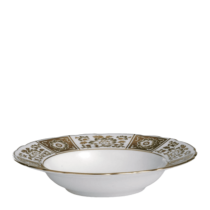 Royal Crown Derby Derby Panel Green Rim Soup Bowl (21cm) – official product image