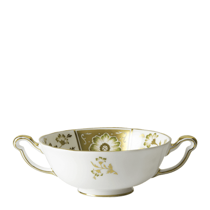 Royal Crown Derby Derby Panel Green Cream Soup Cup (340ml) – official product image