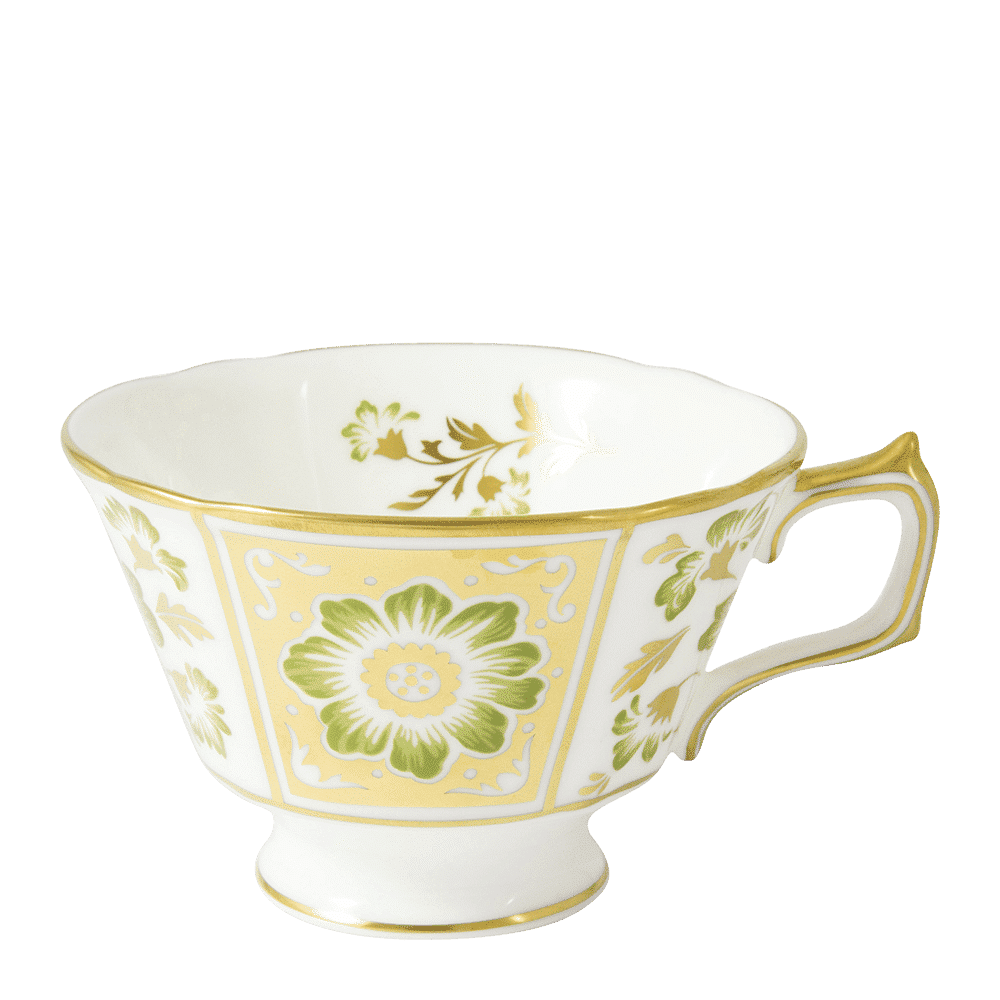 Royal Crown Derby Derby Panel Green Teacup (220ml) – official product image