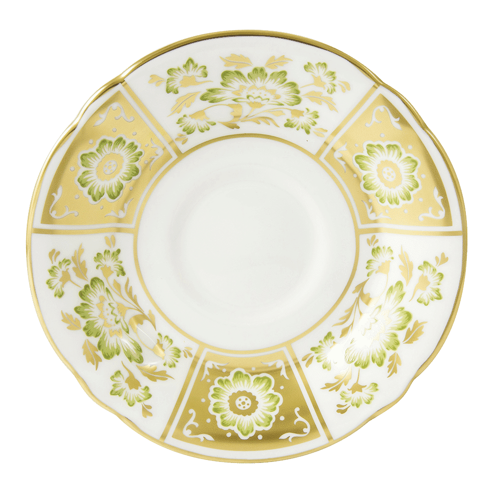 Royal Crown Derby Derby Panel Green Tea Saucer (14cm) – official product image