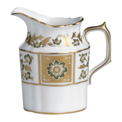 Royal Crown Derby Derby Panel Green Cream Jug (280ml) – official product image