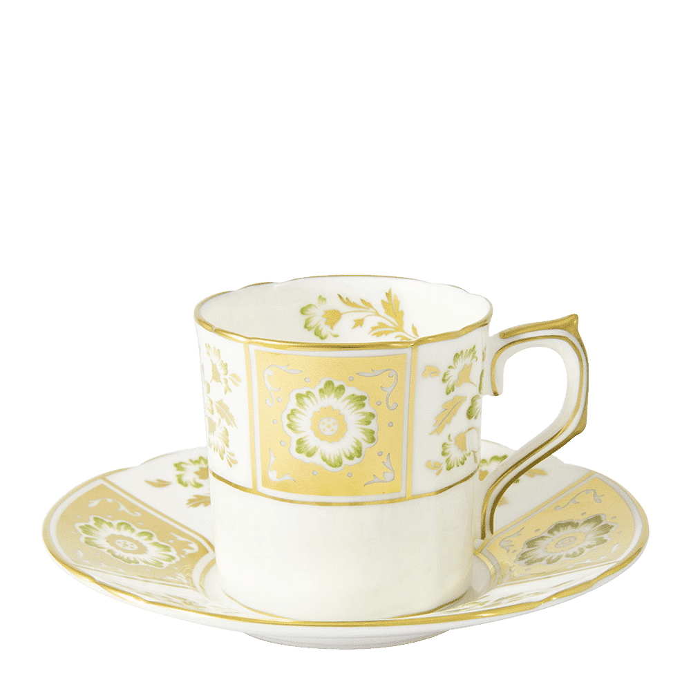 Royal Crown Derby Derby Panel Green Coffee Cup (85ml) – alternate official product image