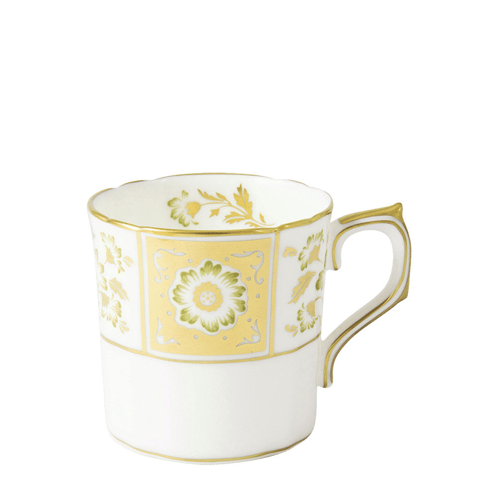 Royal Crown Derby Derby Panel Green Coffee Cup (85ml) – official product image