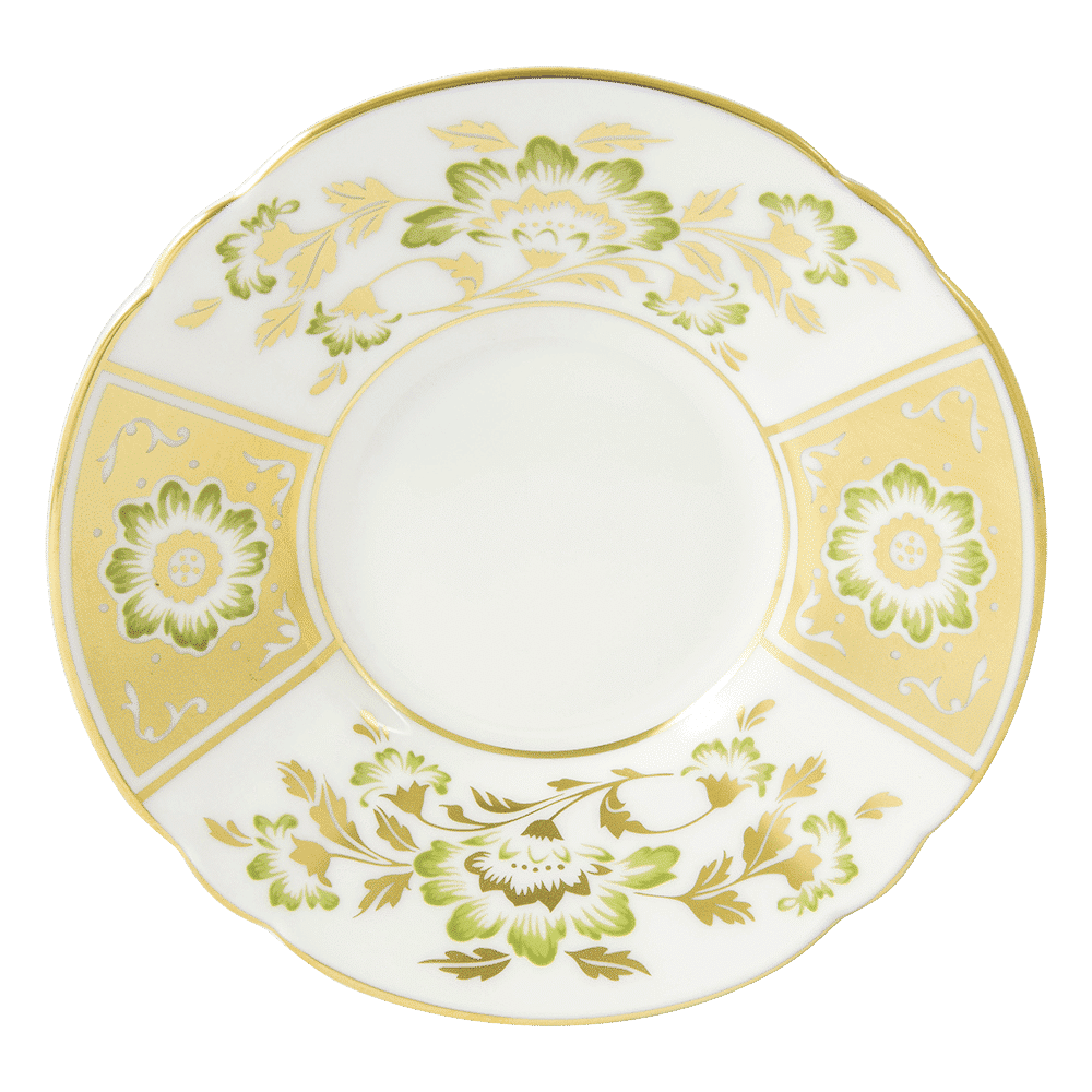 Royal Crown Derby Derby Panel Green Coffee Saucer (12cm) – official product image