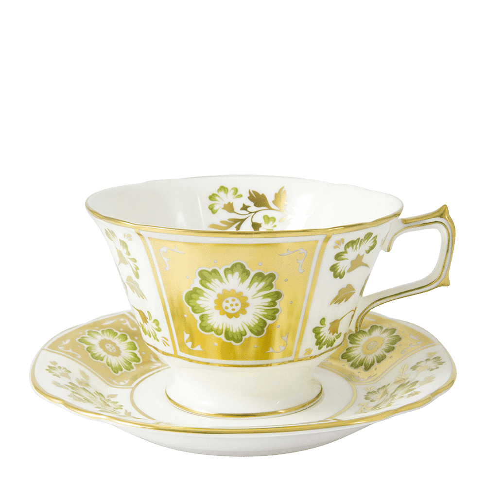 Royal Crown Derby Derby Panel Green Breakfast Cup (340ml) – alternate official product image