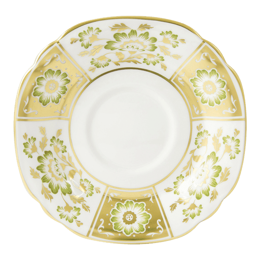 Royal Crown Derby Derby Panel Green Breakfast Saucer (16cm) – official product image