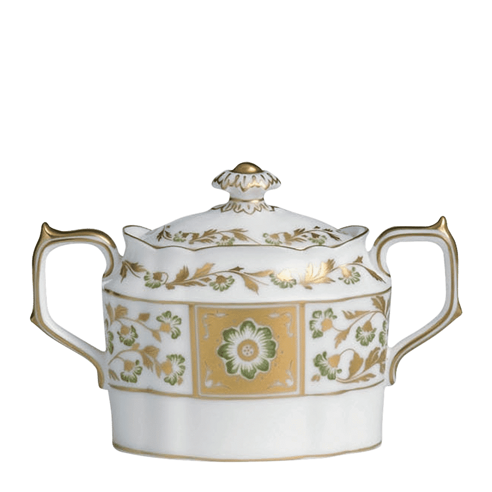 Royal Crown Derby Derby Panel Green Covered Sugar (310ml) – alternate official product image