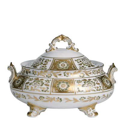 Royal Crown Derby Derby Panel Green Covered Vegetable Dish (1700ml) – official product image